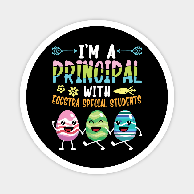 Bunnies Dance I'm A Principal With Eggstra Special Students Magnet by bakhanh123